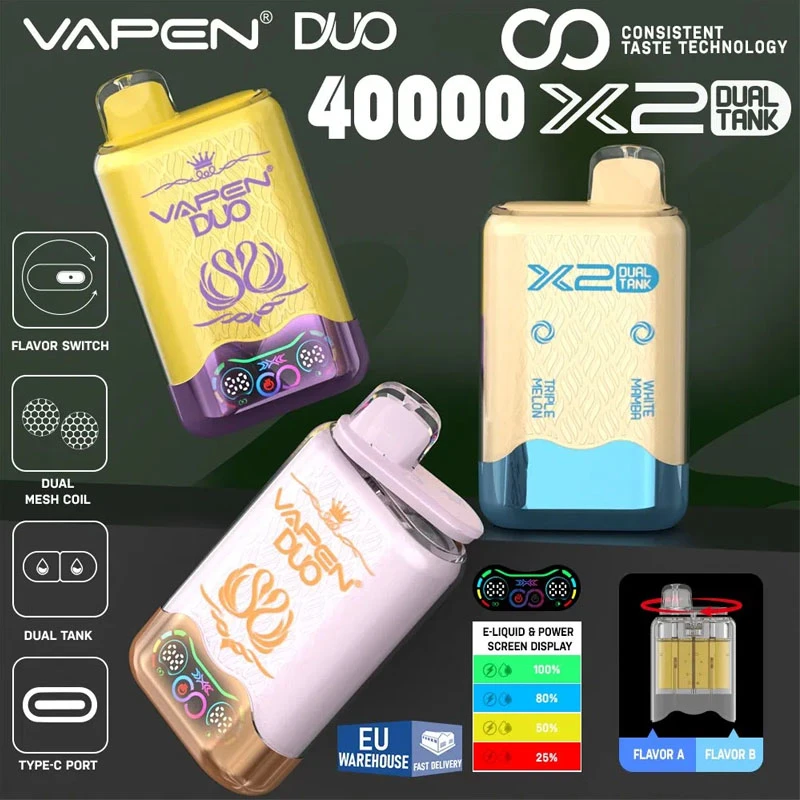 Dualne smaki Vapen Duo 40000 Puffs